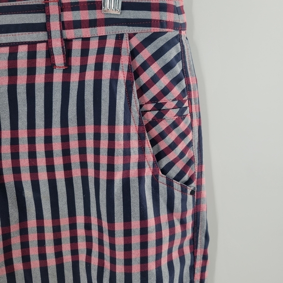 LULULEMON Men’s Kahuna Plaid Red Blue Shorts 36 - Picture 4 of 4